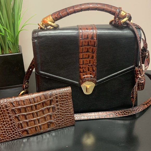 NWT Brahmin Vintage Olivia Rose Black Lady Tuscan & EUC coordinated wallet - Picture 14 of 14